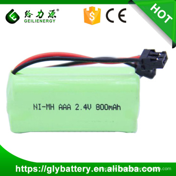 800mAh 2.4V NIMH AAA Cordless Phone Battery Pack For Sanyo